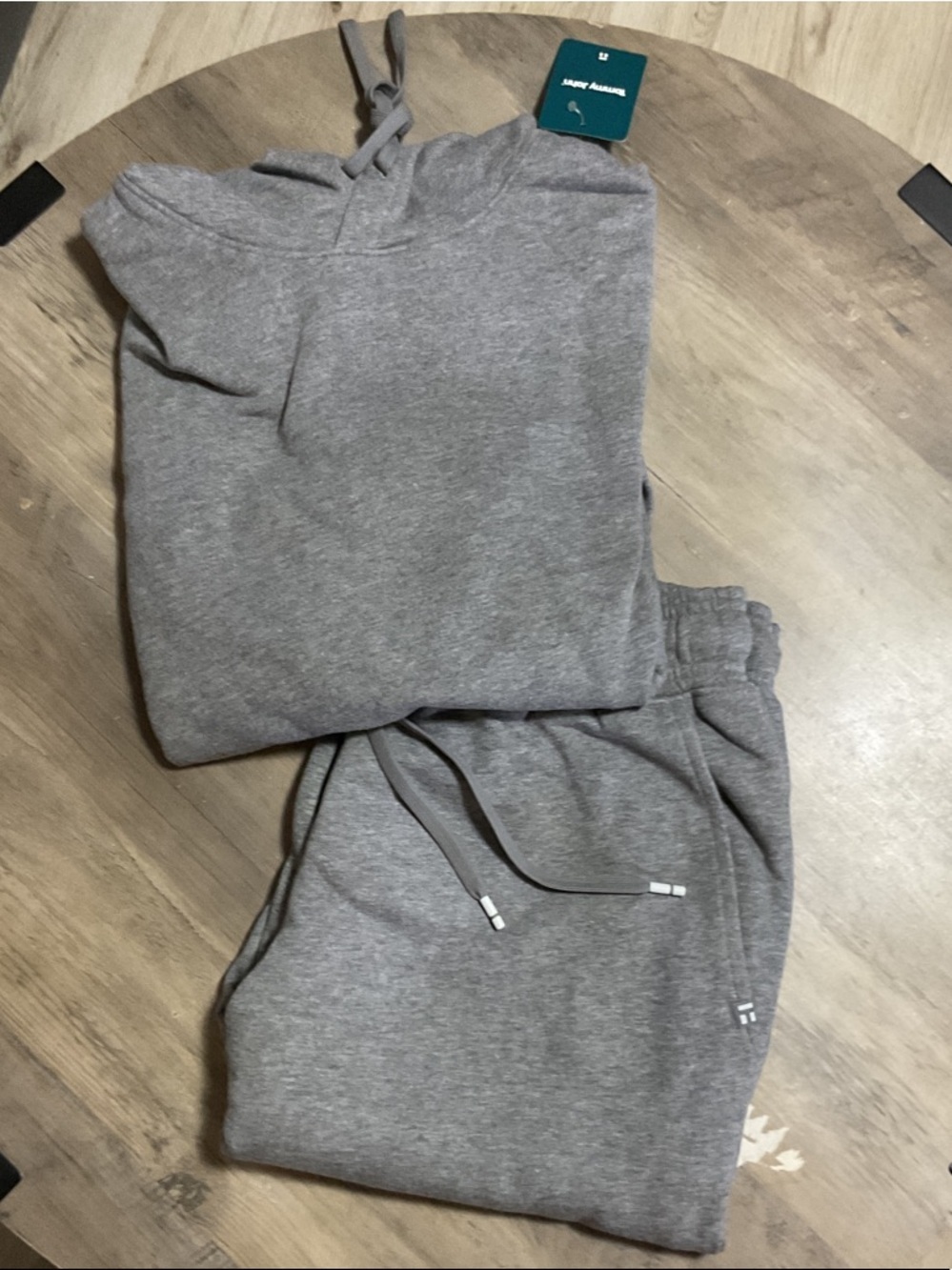 Tommy John Heather Gray Crewneck Sweater and Sweats set